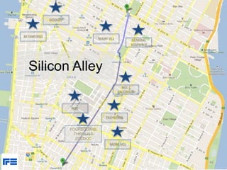 Silicon Alley
BETAWORKS
MANY VCs GENERAL
ASSEMBLY
FOURSQUARE
THRILLIST
ZOCDOC
TECHSTARS
MORE VCs
NYU
AOL /
FACEBOOK
GOOGLE
44
 