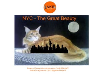 NYC - The Great Beauty
NKI!Italy isNoKill
since 1991!
Italy isNokill since 1991!
https://www.facebook.com/nokillitaly5
nokill.italy.since1991@gmail.com5
 