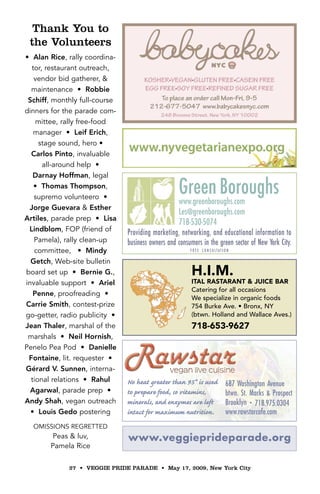 NYC Veggie Pride Flyer