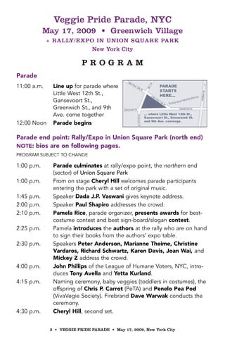 NYC Veggie Pride Flyer