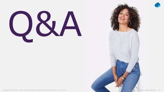30© Capgemini 2018. All rights reserved |
Q&A
30© Capgemini 2019. All rights reserved |Capgemini and NYDJ: A Multi-Cloud Approach to Digital Experience Excellence | June 2019
 
