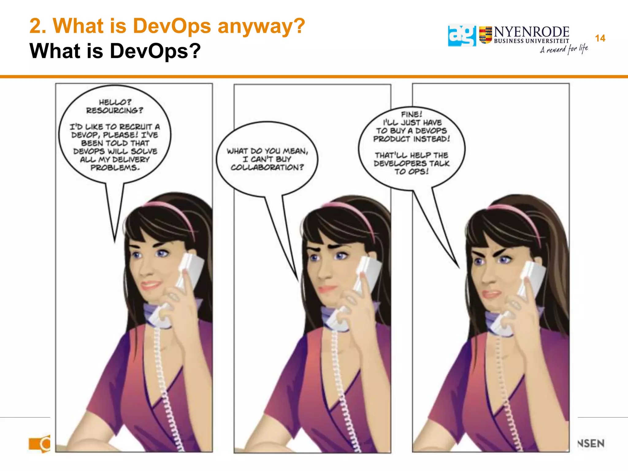 2. What is DevOps anyway?
What is DevOps?
14
 