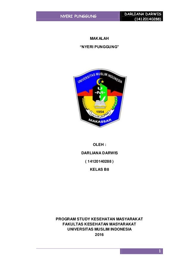Makalah Nyeri Punggung
