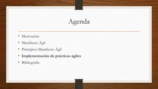 En resumen Agilidad busca
 