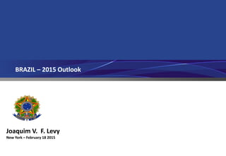 BRAZIL – 2015 Outlook
Joaquim V. F. Levy
New York – February 18 2015
 