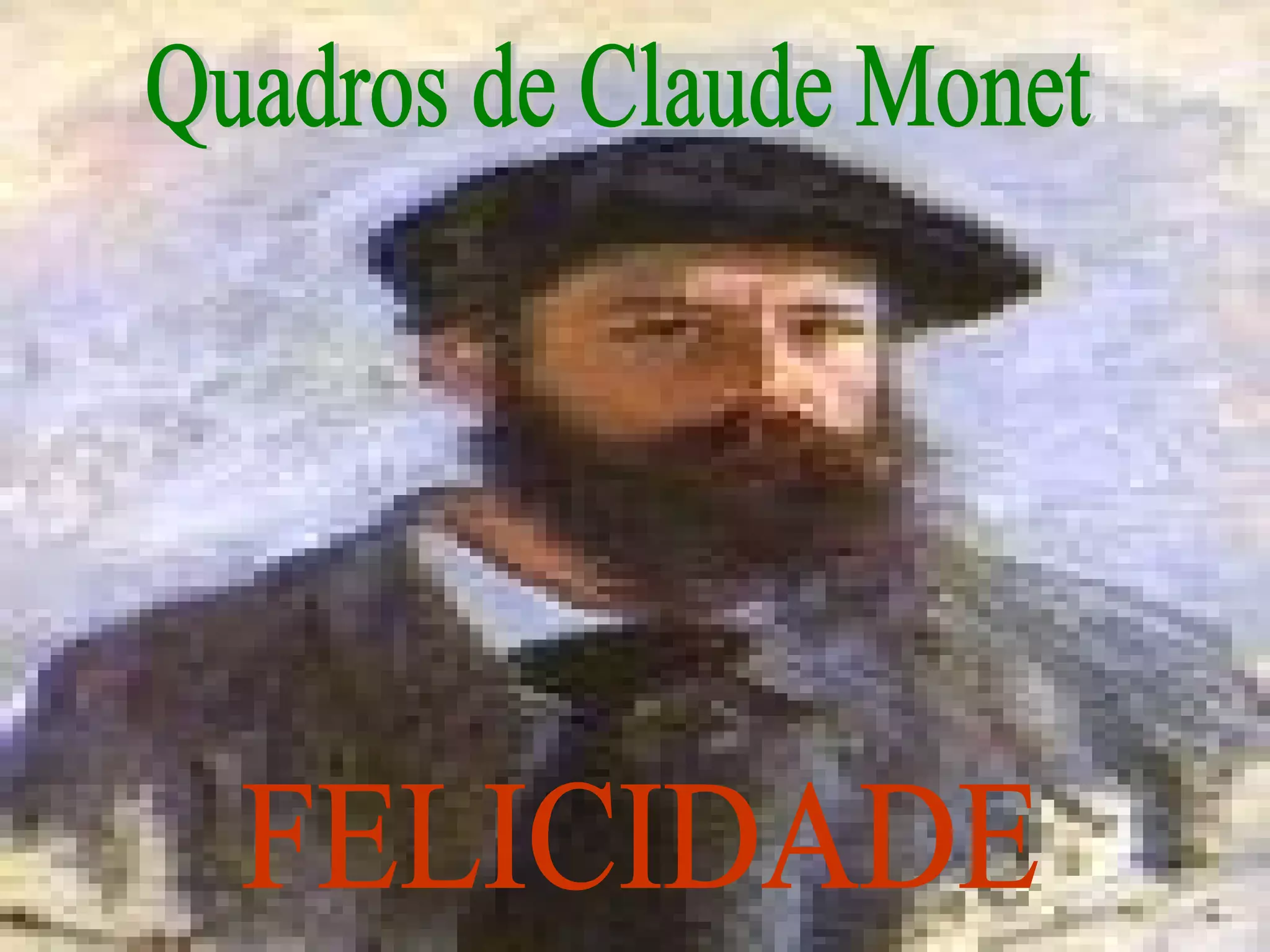 Quadros de Claude Monet FELICIDADE
