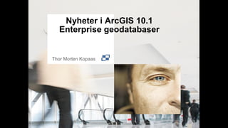 Nyheter i ArcGIS 10.1
  Enterprise geodatabaser


Thor Morten Kopaas
 