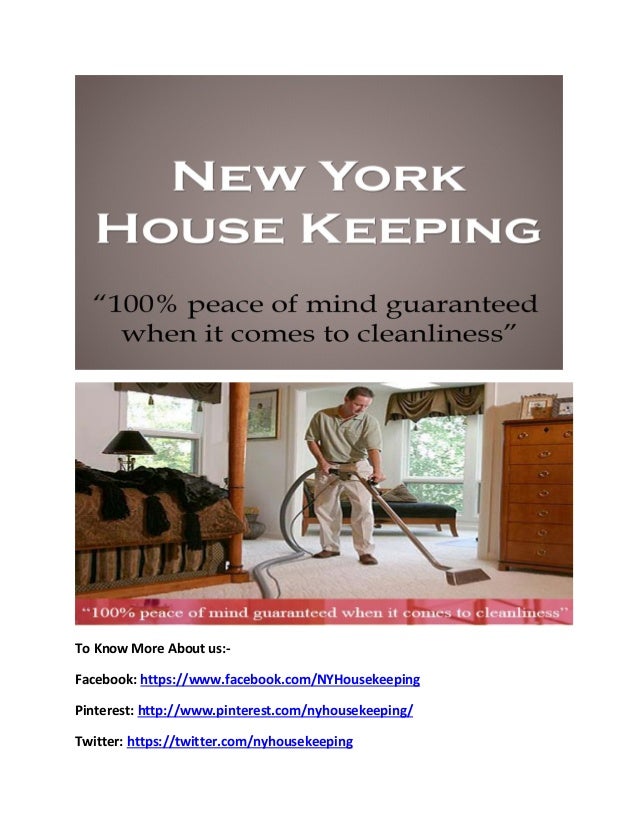 Ny housekeeping promise of most personalized cleaning services