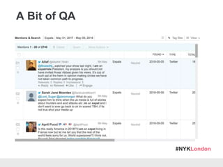 #NYKLondon
A Bit of QA
 