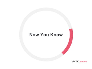 #NYKLondon
Now You Know
 