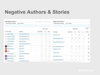 #NYKLondon
Negative Authors & Stories
 