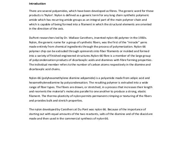 Synthesis Of Nylon 6 6 Lab Report