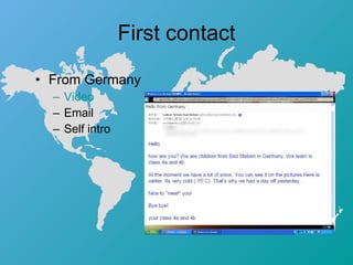 First contact From Germany Video Email Self intro 