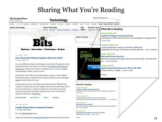 Sharing What You’re Reading 