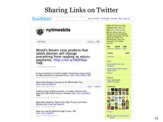 Sharing Links on Twitter 
