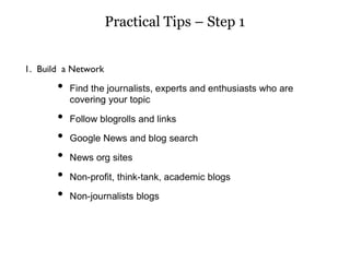 Practical Tips – Step 1 