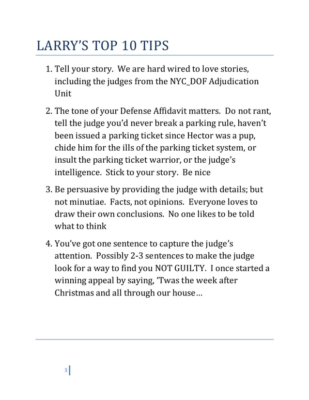 How To Beat A Blocking The Box Nyc Parking Ticket Pdf