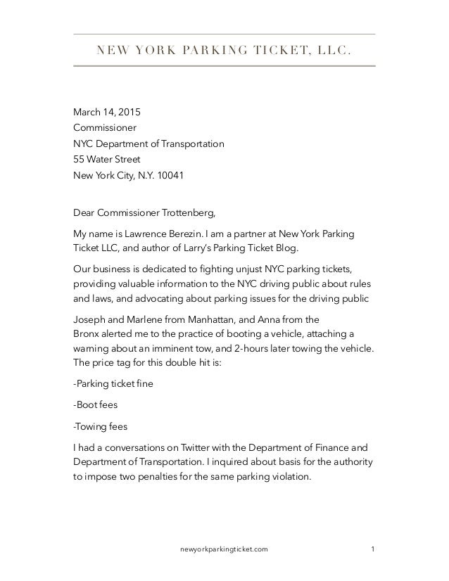 authorization letter to up car from impound letter to commissioner nyc dot about unconscionable boot authorization letter to up car from impound letter to commissioner nyc dot about unconscionable boot