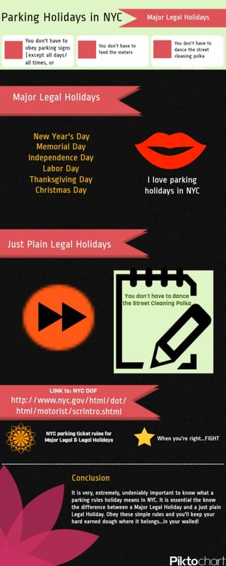 Parking Ticket Holidays in New York City
