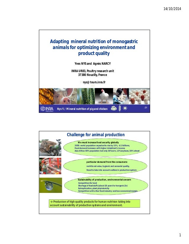 Adapting mineral nutrition of monogastric animals for optimizing envi…