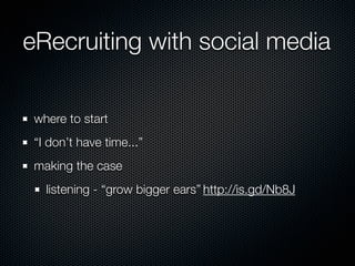 eRecruiting with Social Media
