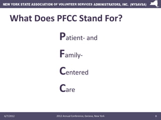 Pfc Matrix Patient and Family Centered Care | PDF
