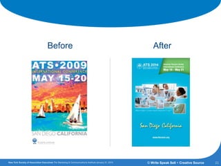 Association Branding
Before
21© Write Speak Sell + Creative Source
After
 