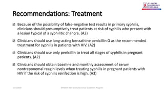NYSDOH AI Management of Syphilis in Patients with HIV | PPTX