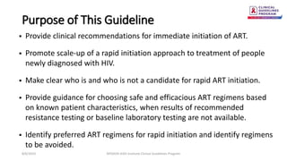 NYSDOH AI Rapid Initiation of Antiretroviral Therapy (ART) for Patients ...