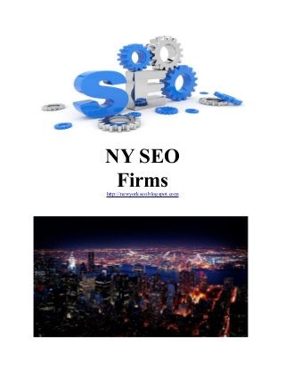NY SEO
Firms
http://newyorkseo.blogspot.com

 