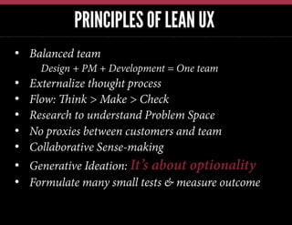 LEAN UX CYCLE

 