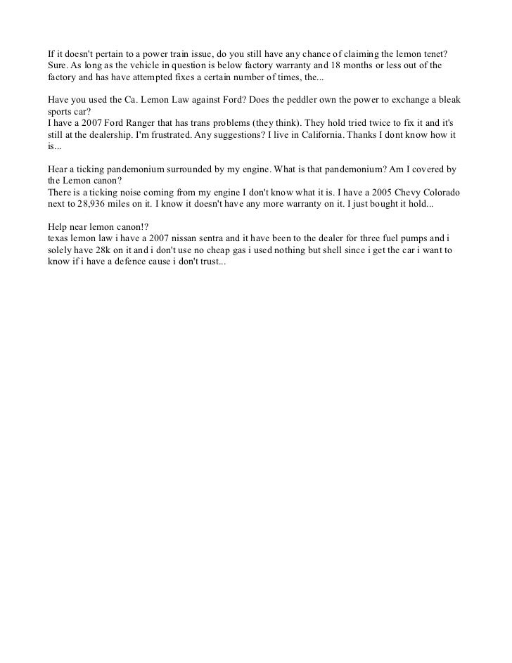 Texas Lemon Law >> Nys Lemon Law Texas Lemon Law >> Nys Lemon Law