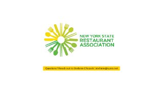 Questions? Reach out to Stefanie Chicoski | stefanie@nysra.net
 