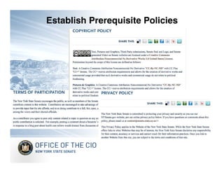 Establish Prerequisite Policies
 