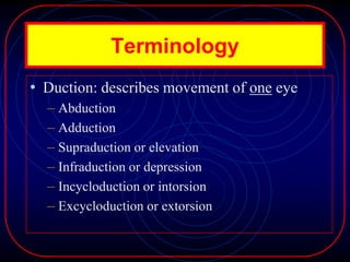 Infraduction update of Nystagmus 14 11-2012 | PPTX