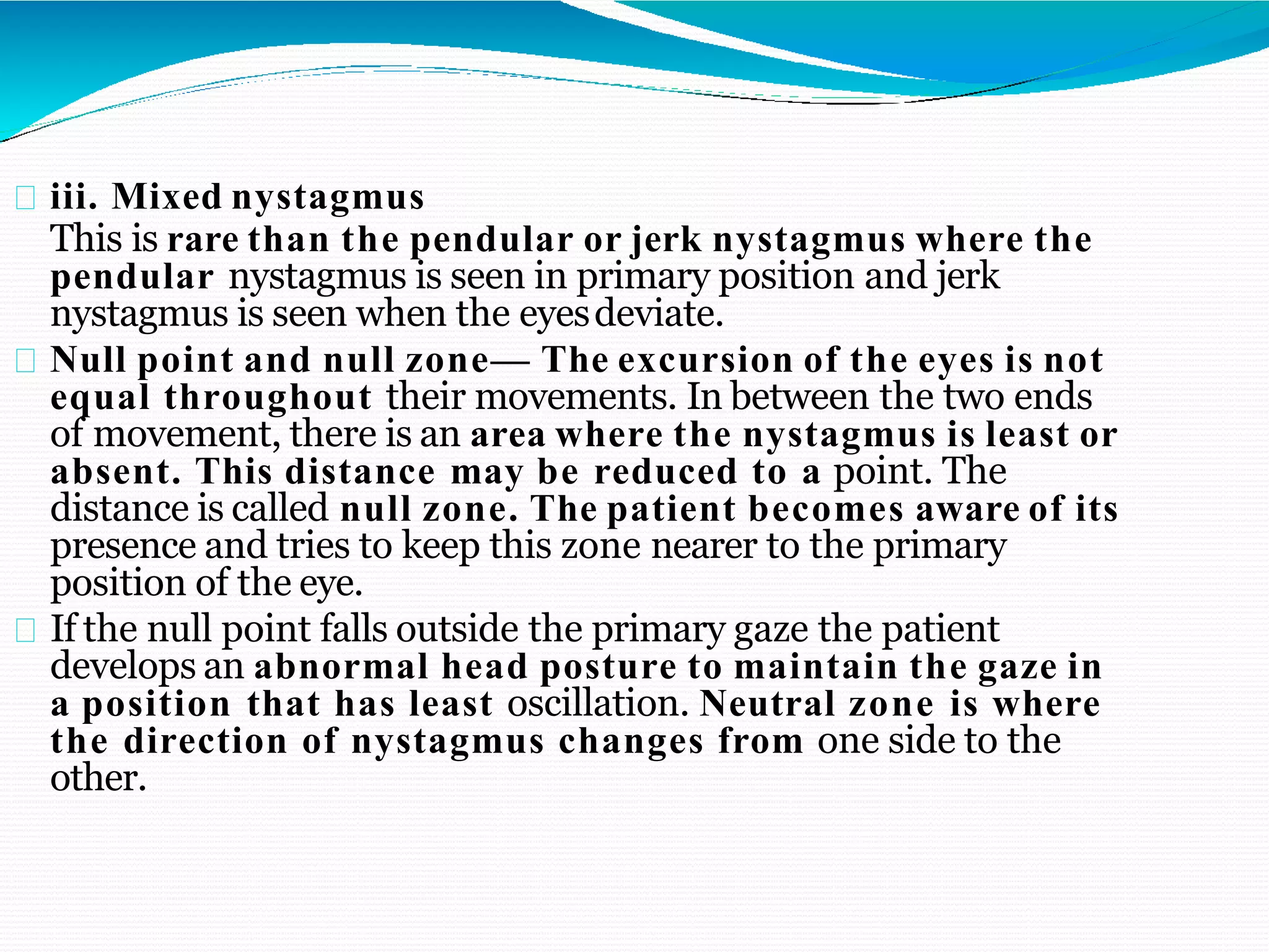 Nystagmus | PPTX