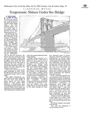 Publication: New York Sun; Date: Jul 16, 2002; Section: Arts & Letters; Page: 10
 