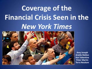 New York Times: Coverage of the Financial Crisis