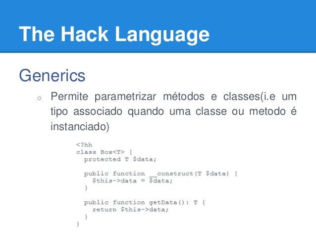 Facebook's Hack programming language / Linguagem de programação Hack