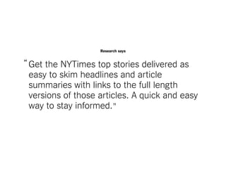 Creating NYT Now by The New York Times Slide 10