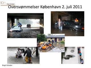Birgit Paludan
Regnudvalget
Oversvømmelser København 2. juli 2011
 