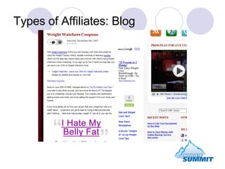 Types of Affiliates: Blog 