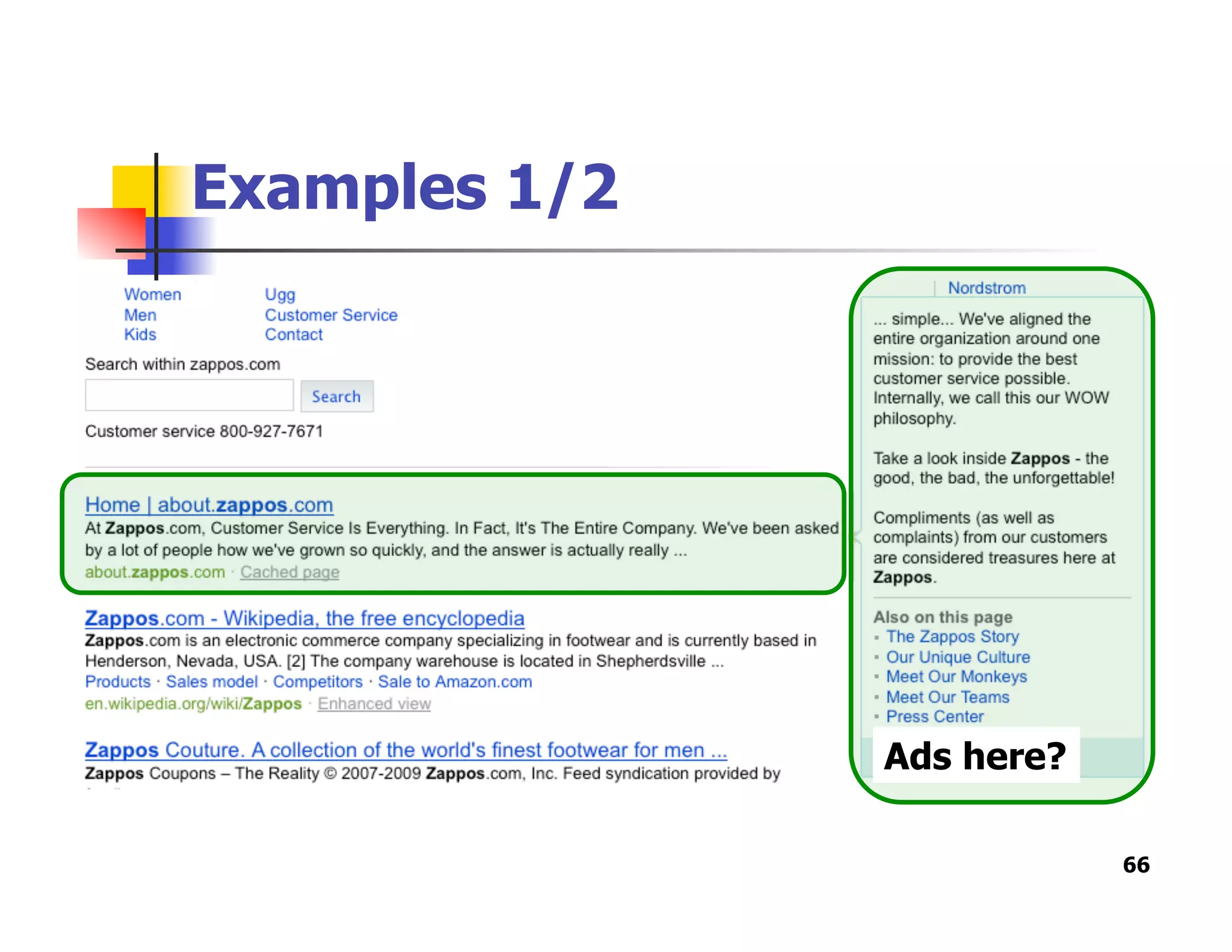 Examples 1/2
66
Ads here?
 