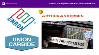 Chapter 1: Companies that Paid the Ultimate Price
 