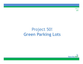 2/6/12
                       41




   Project 50!
   P j
Green Parking Lots
            g
 