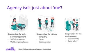 Agency isn’t just about ‘me’!
https://futuremakers.nz/agency-by-design/
 