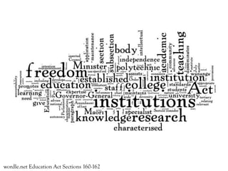 wordle.net Education Act Sections 160-162
 