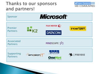 Thanks to our sponsorsand partners!SponsorPremierPartnersAssociatedPartnersSupportingPartners