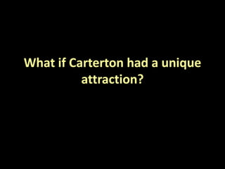 What if Carterton had a unique
attraction?
 