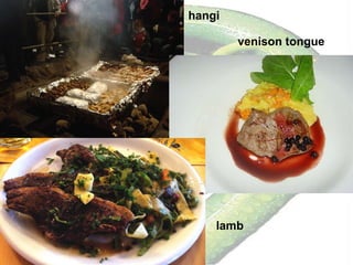 hangi   venison tongue lamb 